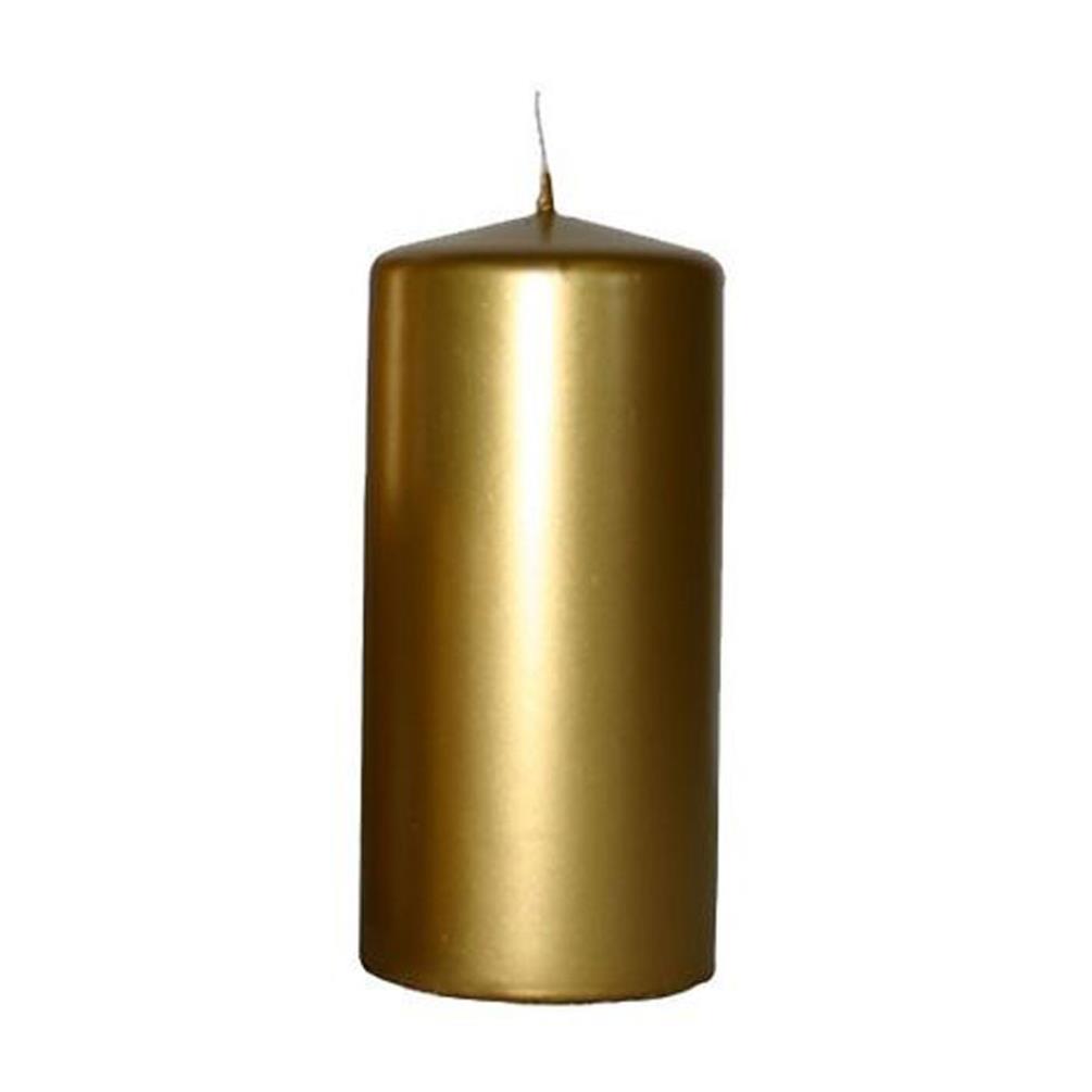 Bolsius Gold Pillar Candle 10cm x 6cm £4.76